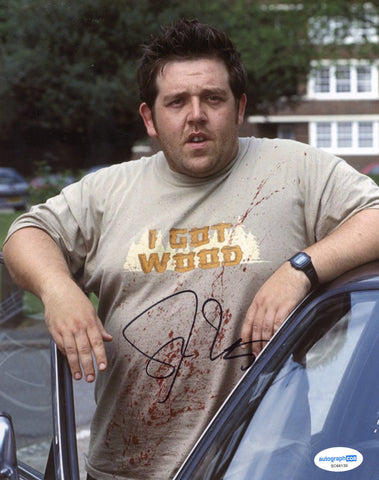 Nick Frost Shaun of the Dead Signed Autograph 8x10 Photo ACOA