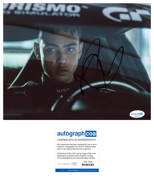 Archie Madekwe Gran Turismo Signed Autograph 8x10 Photo ACOA