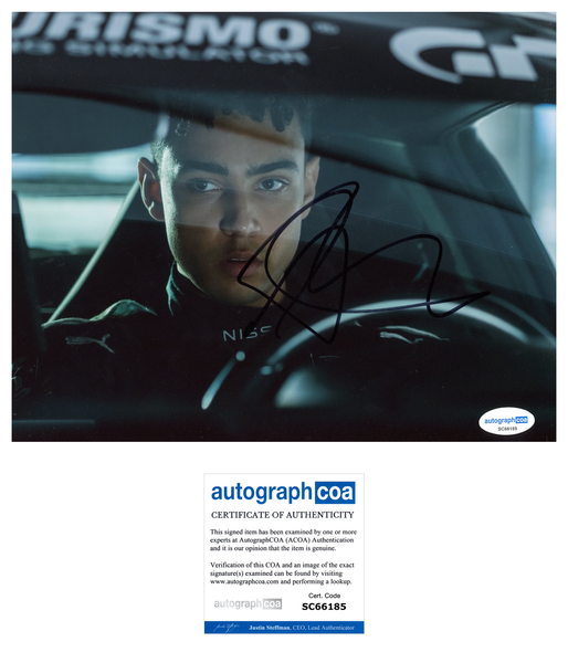 Archie Madekwe Gran Turismo Signed Autograph 8x10 Photo ACOA