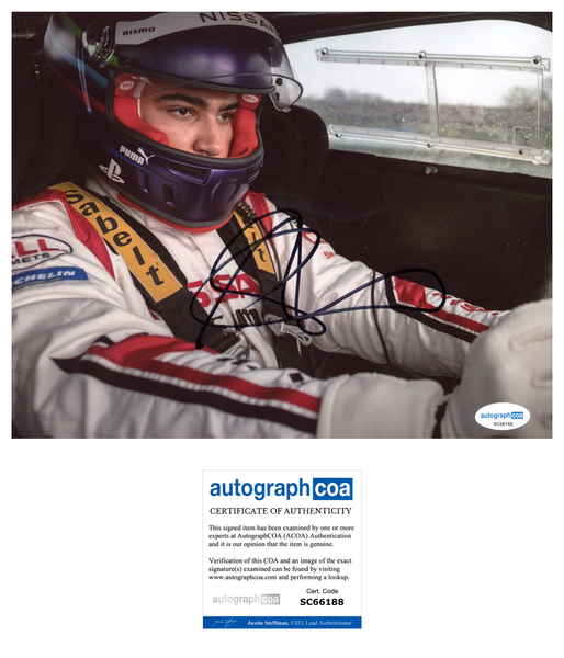 Archie Madekwe Gran Turismo Signed Autograph 8x10 Photo ACOA