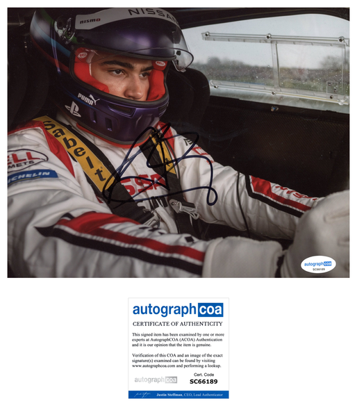 Archie Madekwe Gran Turismo Signed Autograph 8x10 Photo ACOA