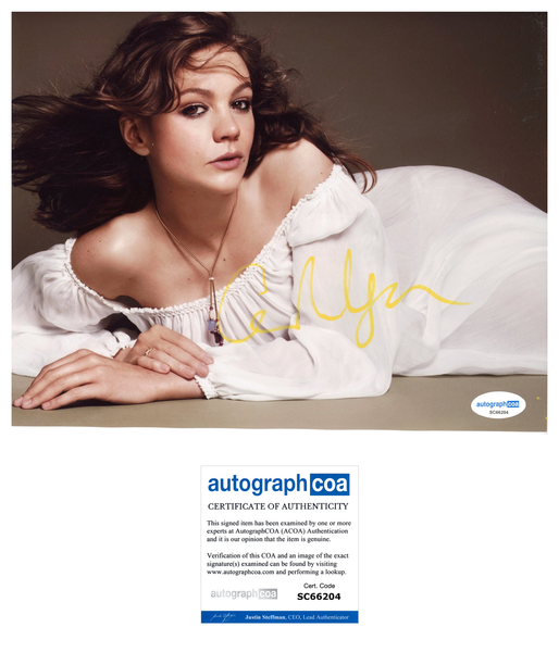 Carey Mulligan Sexy Signed Autograph 8x10 Photo ACOA