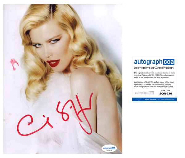 Claudia Schiffer Sexy Signed Autograph 8x10 Photo ACOA