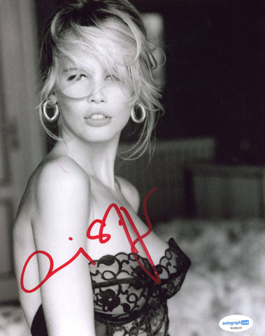 Claudia Schiffer Sexy Signed Autograph 8x10 Photo ACOA