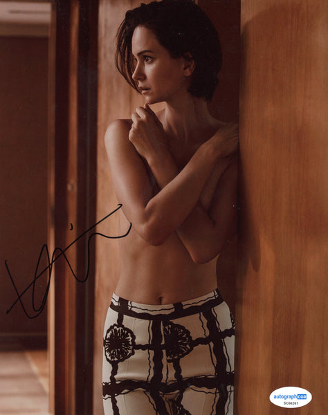 Katherine Waterston Sexy Signed Autograph 8x10 Ph50oto ACOA