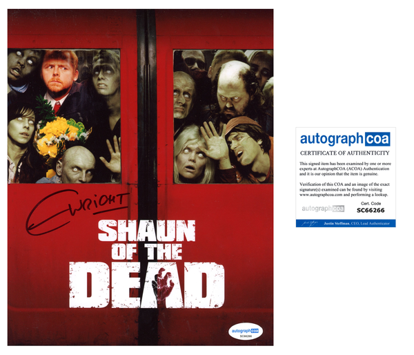 Edgar Wright Shaun of the Dead Signed Autograph 8x10 Photo ACOA