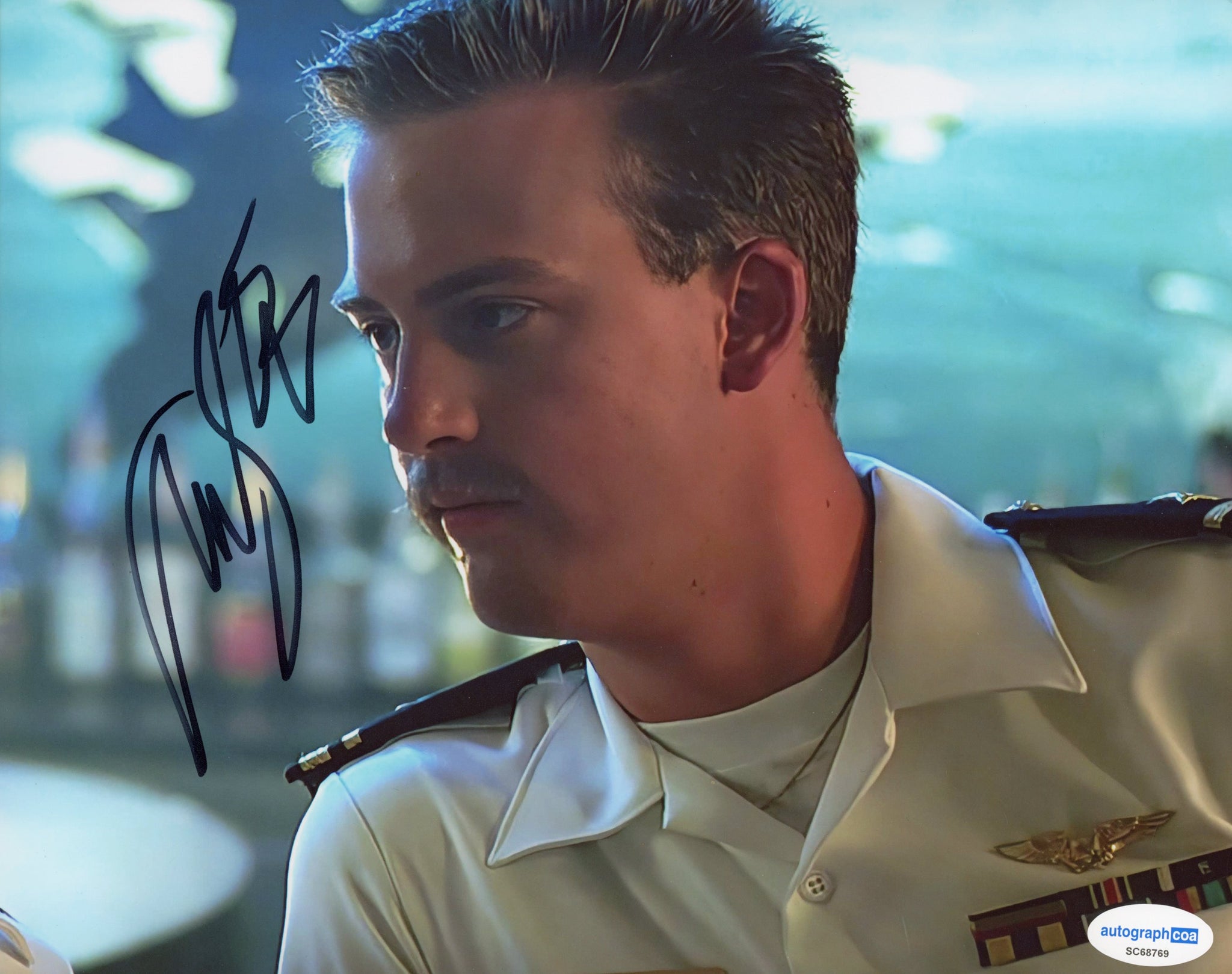 Anthony Edwards Top Gun Signed Autograph 8x10 Photo ACOA