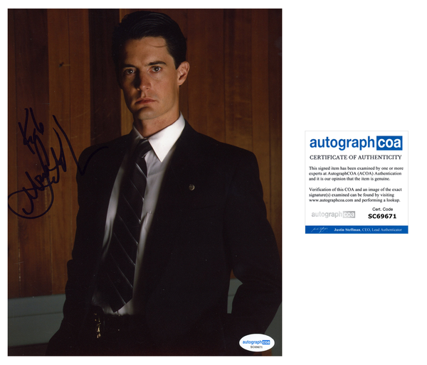 Kyle Maclachlan Twin Peaks Signed Autograph 8x10 Photo ACOA