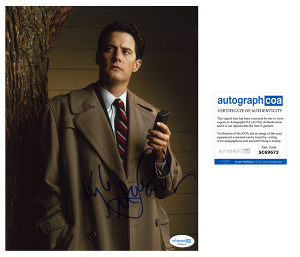 Kyle Maclachlan Twin Peaks Signed Autograph 8x10 Photo ACOA