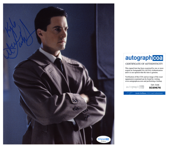 Kyle Maclachlan Twin Peaks Signed Autograph 8x10 Photo ACOA