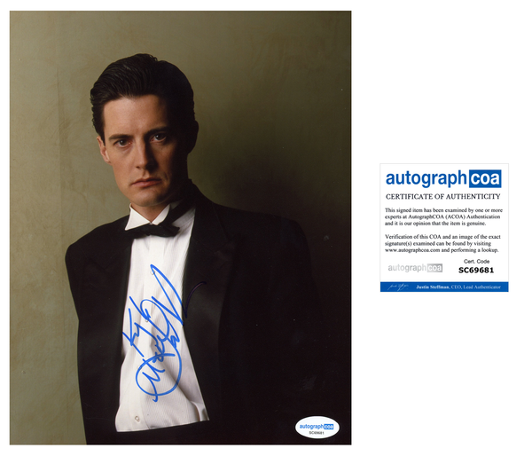 Kyle Maclachlan Twin Peaks Signed Autograph 8x10 Photo ACOA