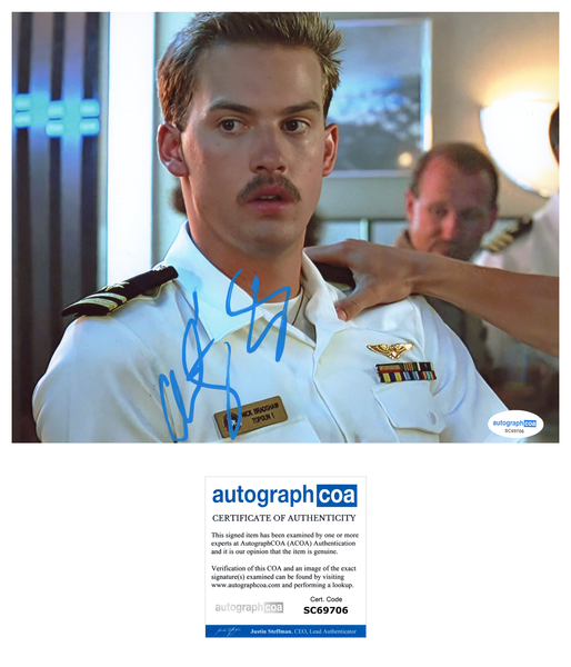 Anthony Edwards Top Gun Signed Autograph 8x10 Photo ACOA