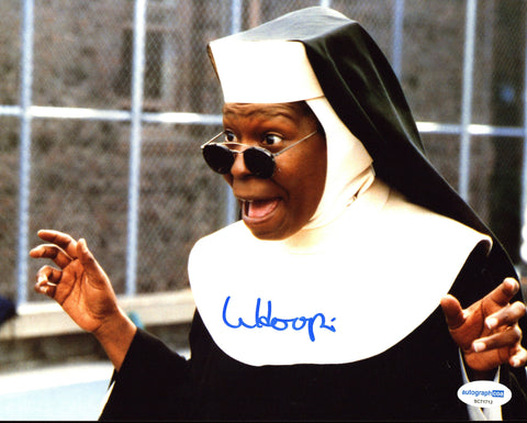 Whoopi Goldberg Sister Act Signed Autograph 8x10 Photo ACOA