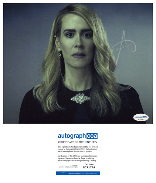 Sarah Paulson American Horror Story Signed Autograph 8x10 Photo ACOA