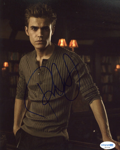 Paul Wesley Vampire Diaries Signed Autograph 8x10 Photo ACOA