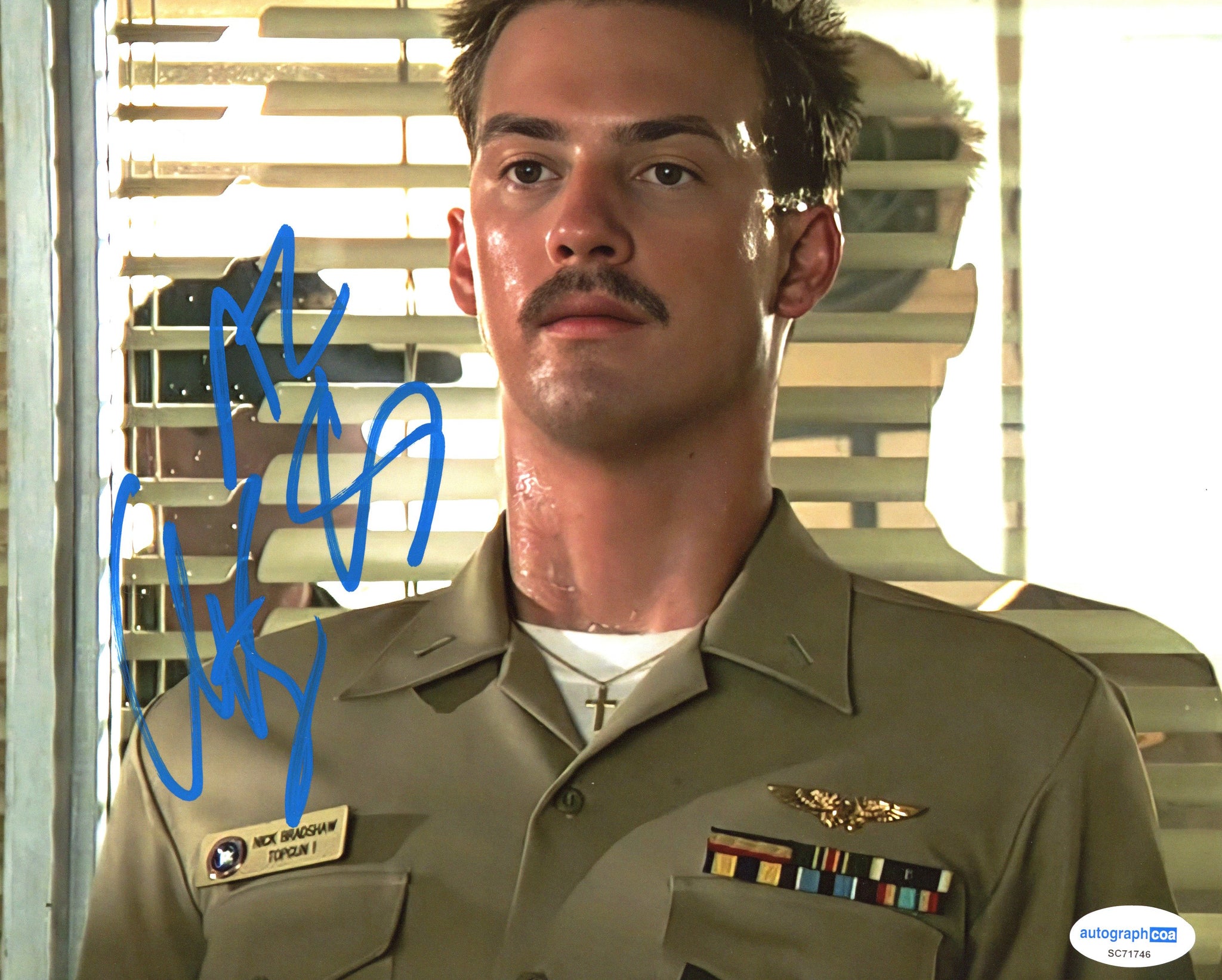 Anthony Edwards Top Gun Signed Autograph 8x10 Photo ACOA