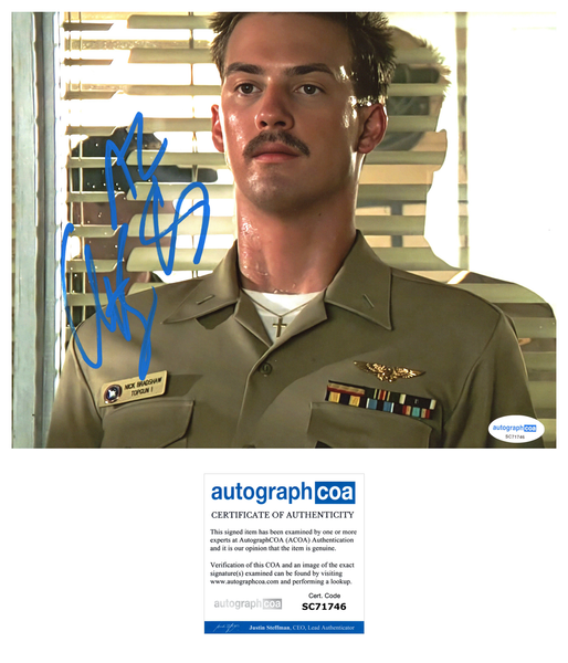 Anthony Edwards Top Gun Signed Autograph 8x10 Photo ACOA