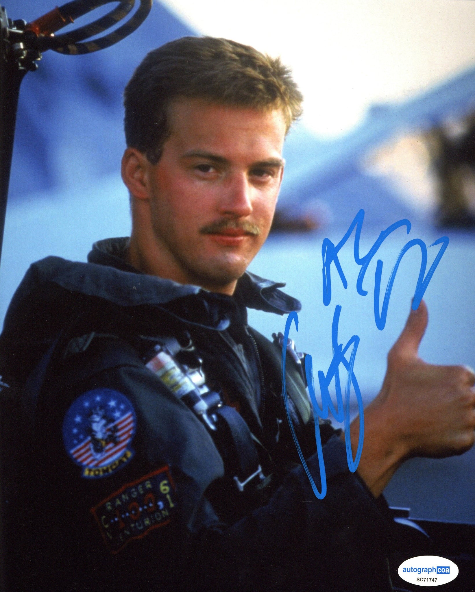 Anthony Edwards Top Gun Signed Autograph 8x10 Photo ACOA