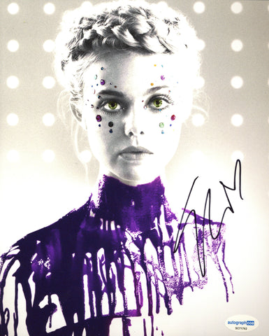 Elle Fanning Neon Demon Signed Autograph 8x10 Photo ACOA
