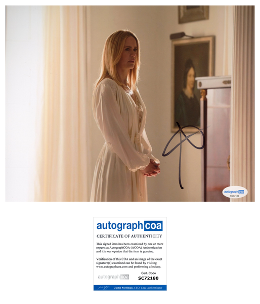 Sarah Paulson American Horror Signed Autograph 8x10 Photo ACOA