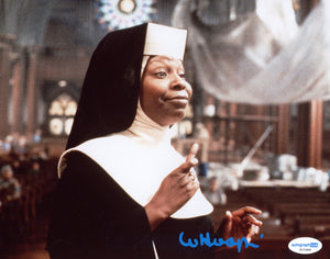 Whoopi Goldberg Sister Act Signed Autograph 8x10 Photo ACOA