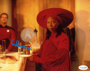 Whoopi Goldberg Star Trek Signed Autograph 8x10 Photo ACOA