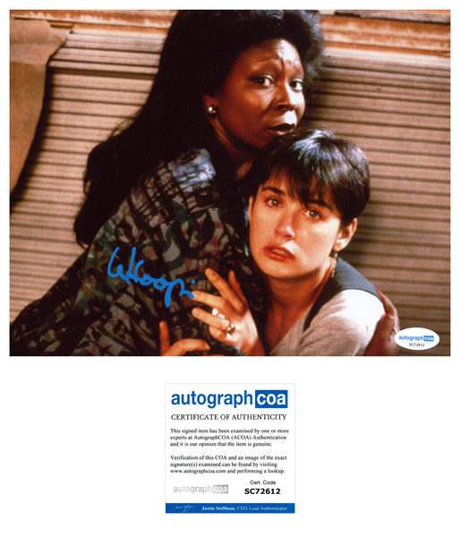 Whoopi Goldberg Ghost Signed Autograph 8x10 Photo ACOA