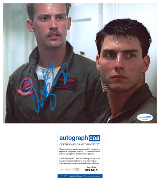 Anthony Edwards Top Gun Signed Autograph 8x10 Photo ACOA