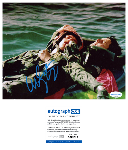 Anthony Edwards Top Gun Signed Autograph 8x10 Photo ACOA