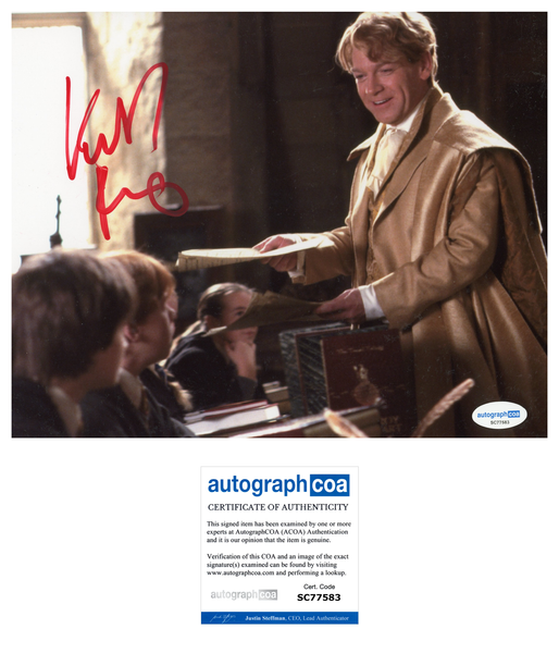 Kenneth Branagh Harry Potter Signed Autograph 8x10 Photo ACOA