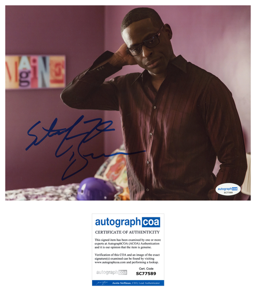 Sterling K Brown This is Us Signed Autograph 8x10 Photo ACOA