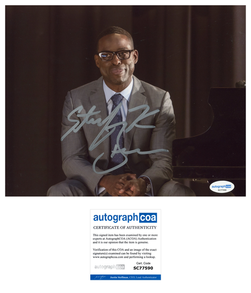 Sterling K Brown This is Us Signed Autograph 8x10 Photo ACOA