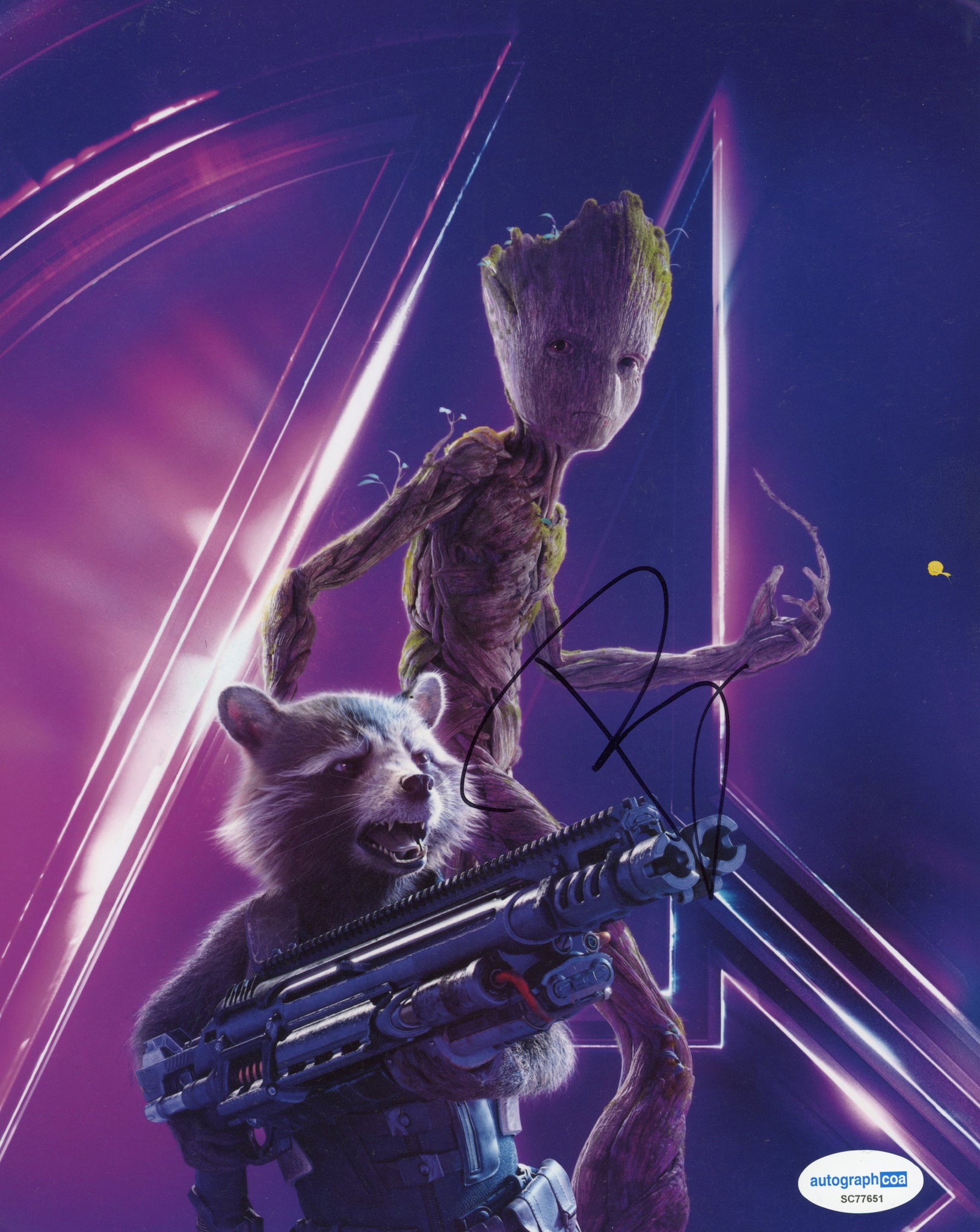 Bradley Cooper Avengers Guardians Signed Autograph 8x10 Photo ACOA