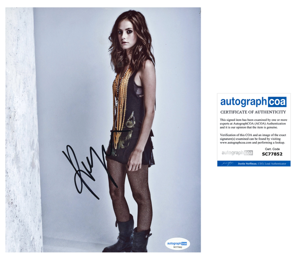 Kaya Scodelario Skins Signed Autograph 8x10 Photo ACOA