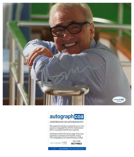 Martin Scorsese Signed Autograph 8x10 Photo ACOA`