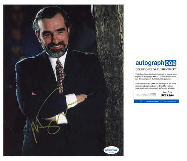 Martin Scorsese Signed Autograph 8x10 Photo ACOA`