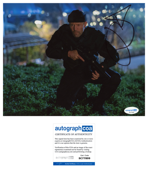 Jason Statham Operation Fortune Signed Autograph 8x10 Photo ACOA
