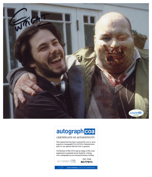 Edgar Wright Shawn of the Dead Signed Autograph 8x10 Photo ACOA