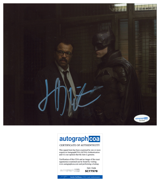 Jeffrey Wright Batman Signed Autograph 8x10 Photo ACOA