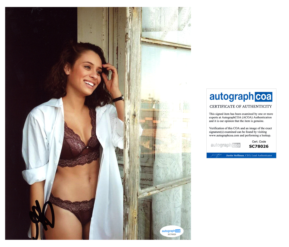 Daniela Melchior Sexy Signed Autograph 8x10 Photo ACOA Outlaw Hobbies daniela-melchior-sexy-signed-autograph-8x10-photo-acoa-outlaw-hobbies
