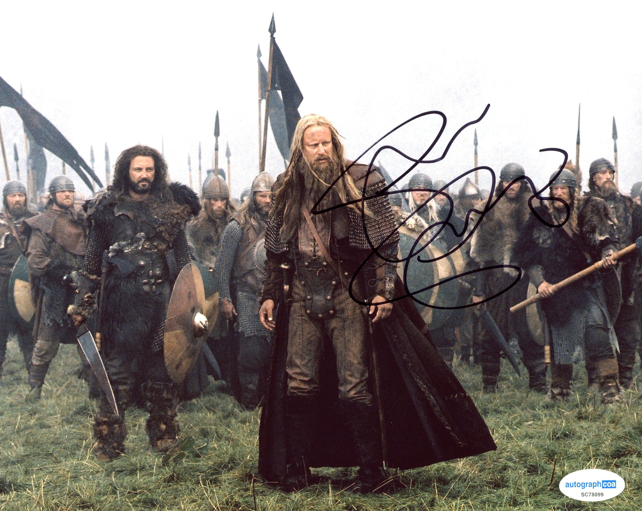 Stellan Skarsgard King Arthur Signed Autograph 8x10 Photo ACOA