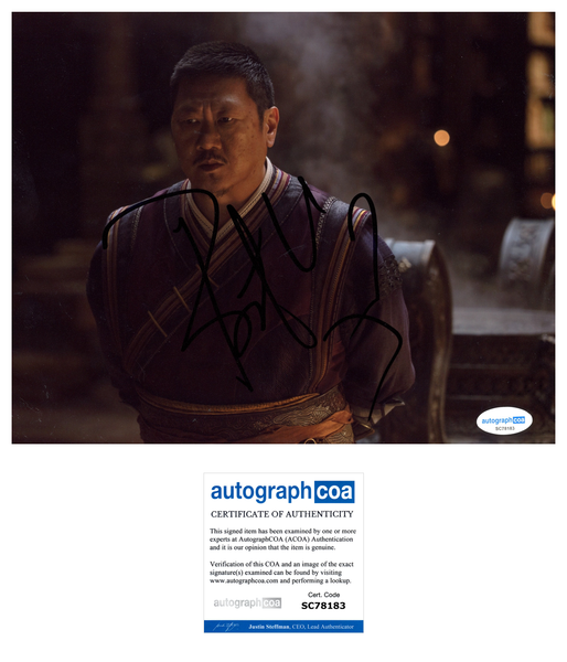 Benedict Wong Doctor Strange Signed Autograph 8x10 Photo ACOA