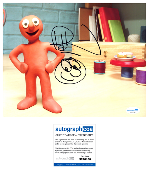Peter Lord Morph Signed Autograph 8x10 Photo ACOA