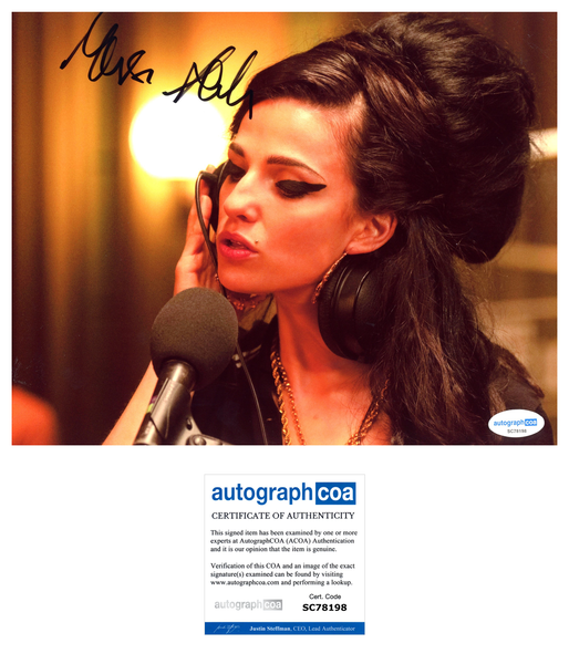 Marisa Abela Back to Black Signed Autograph 8x10 Photo ACOA