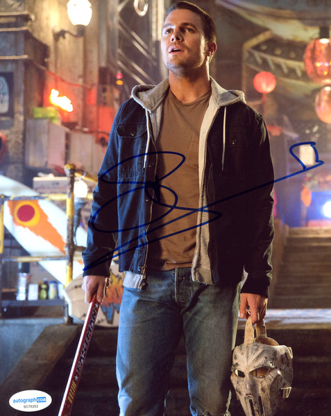 Stephen Amell Ninja Turtles Signed Autograph 8x10 Photo ACOA