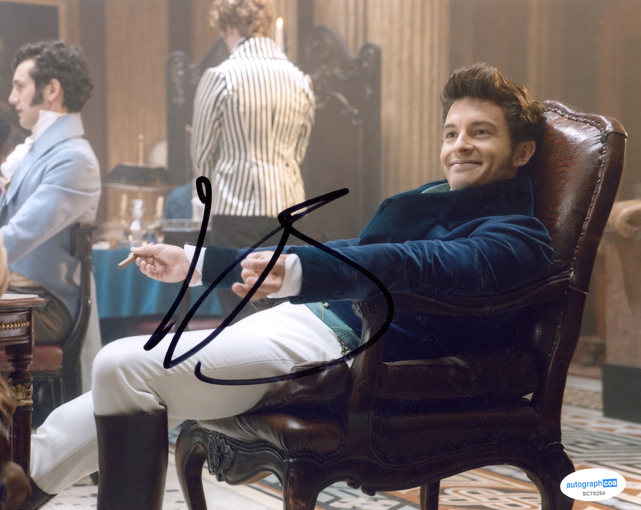 Jonathan Bailey Bridgerton Signed Autograph 8x10 Photo ACOA