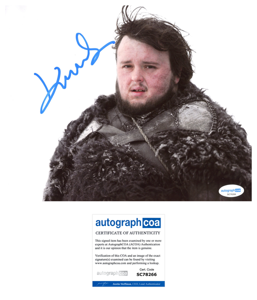 John Bradley Game of Thrones Signed Autograph 8x10 Photo ACO