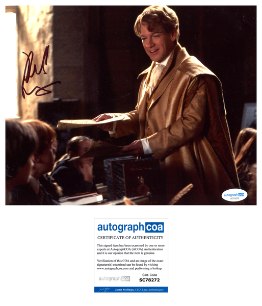 Kenneth Branagh Harry Potter Signed Autograph 8x10 Photo ACOA