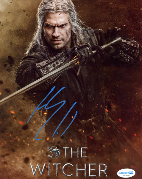 Henry Cavill Witcher Signed Autograph 8x10 Photo ACOA