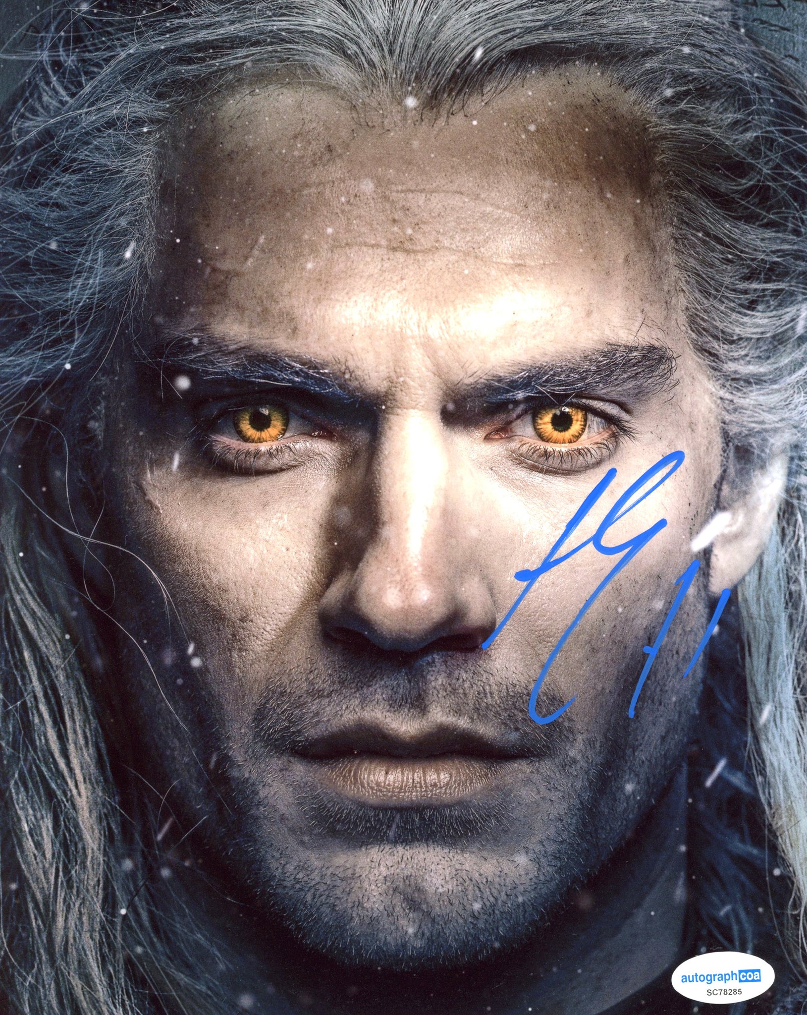 Henry Cavill Witcher Signed Autograph 8x10 Photo ACOA